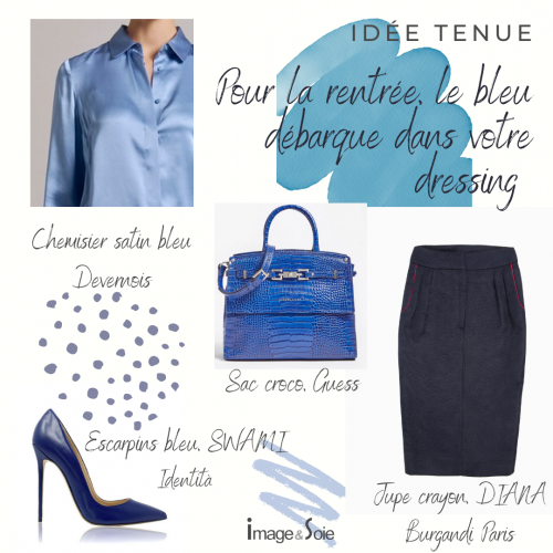 Pour la rentrée, le bleu débarque dans vos dressing