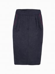 Jupe crayon femme bleu marine BURGANDI PARIS